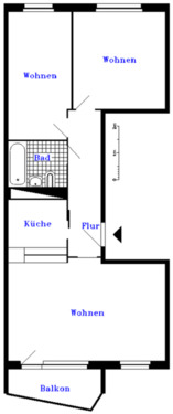 Foto - Etagenwohnung zur Miete in Sondershausen