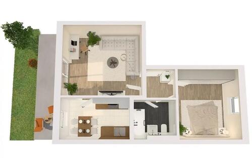 Foto - Kapitalanlage: Gepflegte 2-Zimmer Wohnung mit Garage in Gönnsdorf