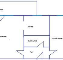 Große 2-Raumwohnung mit großem Balkon am nördlichen Stadtrand von Weimar Große 2-Raumwohnung mit großem Balkon am nördlichen Stadtrand von Weimar