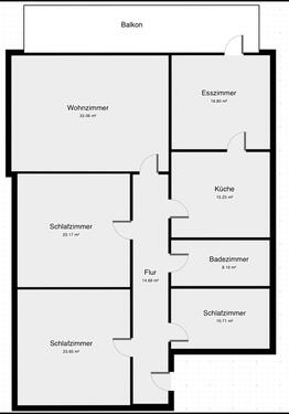 Foto - 4 Zimmer Etagenwohnung zur Miete in Bad Langensalza