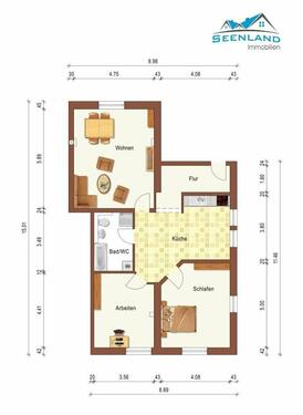 Foto - 3 Zimmer Etagenwohnung in Lauta