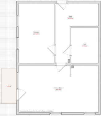Foto - 2 Zimmer Erdgeschoßwohnung zur Miete in Düsseldorf