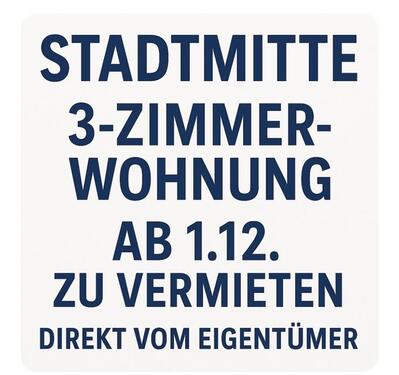 Foto - Diez Stadtmitte 3 ZKB-Wohnung ab 01.12.25 zu vermieten