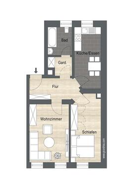 Foto - Etagenwohnung zur Miete in Leipzig