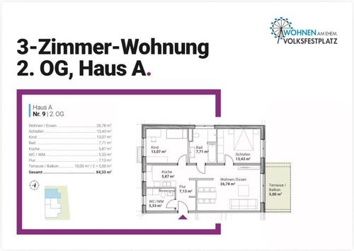 Foto - 3 Zimmer Etagenwohnung zur Miete in Beilngries