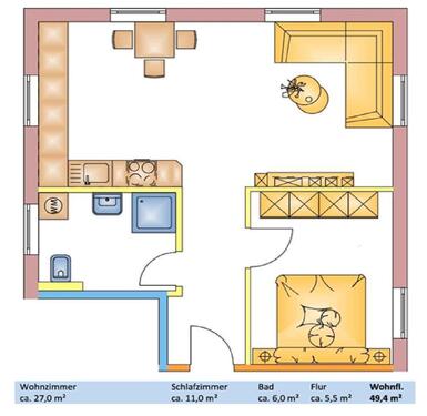 Foto - Senioren Zweiraumwohnung im betreutem Wohnen Jüterbog