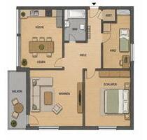 3-Zimmer-Eigentumswohnung 76 m² - Bergneustadt