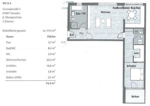 Foto - Etagenwohnung zur Miete in Dresden