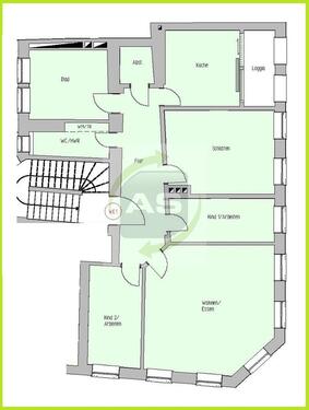 Foto - Etagenwohnung zur Miete in Zwickau