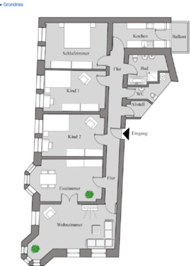 Foto - Voll möblierte 5-Zimmer Wohnung in Mauritz Mitte