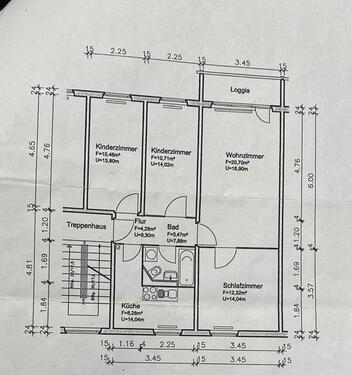 Foto - 4 Raum Wohnung - 545,00 EUR Kaltmiete, ca.  72,00 m²