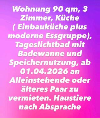 Foto - 3 Zimmer Wohnung - 1.050,00&nbsp;EUR Kaltmiete, ca.&nbsp; 90,00&nbsp;m&sup2;