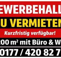 Gewerbehalle Lagerhalle Halle mit Büro & WC - Kleve - Prov.-frei