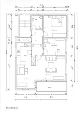 Foto - Wohnung zu vermieten - Rosenfeld-Heiligenzimmern - 82 m² DG