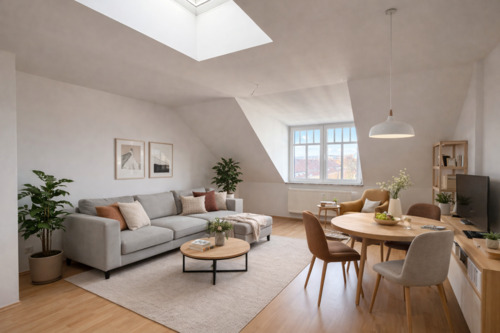 Foto - Helle 3-Zimmer-Dachgeschosswohnung mit Wintergarten