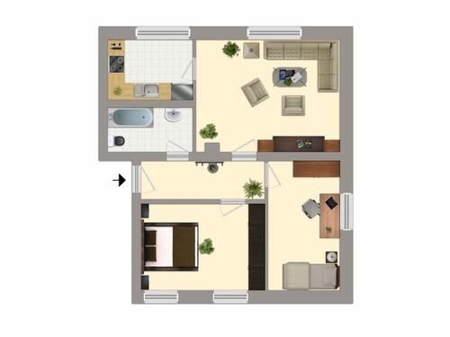 Foto - Etagenwohnung in Altenburg zur Miete