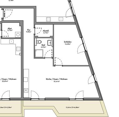 Foto - 3 Zimmer Erdgeschoßwohnung zur Miete in Hamburg