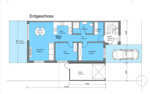 Foto - Neubau 86qm Wohnung-KFW40 QNG gegenüber U7 Doppelhaus