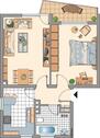 Foto - Gut geschnittene 2,5 Zimmer mit modernem Wannenbad und Balkon