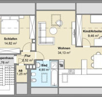 Großzügige 3,5 ZKB-Dachwohnung nach Umbau – Gudensberg-Dissen