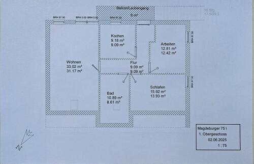 Foto - Etagenwohnung zur Miete in Haldensleben