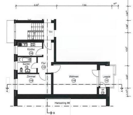Foto - 2-Zimmer-Wohnung 60m² in 31134 Hildesheim, Hansering 86