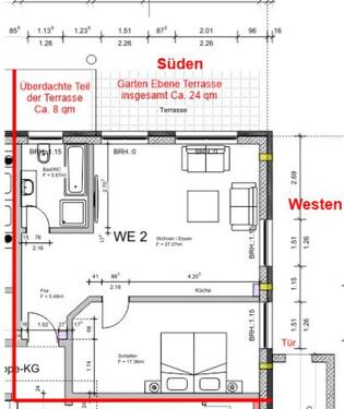 Foto - Zweizimmerwohnung - 750,00&nbsp;EUR Kaltmiete, ca.&nbsp; 60,00&nbsp;m&sup2;