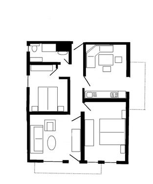 Foto - 3-Zimmerwohnung - 1.200,00&nbsp;EUR Kaltmiete, ca.&nbsp; 75,00&nbsp;m&sup2;