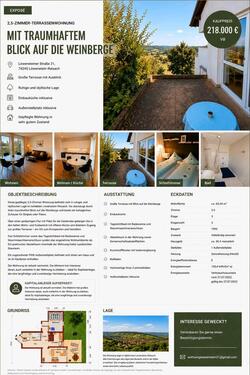 Foto - 2,5-Zimmer-Terrassenwohnung mit Weinbergblick 