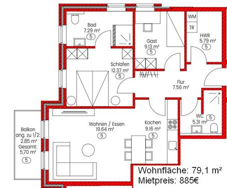 Foto - Etagenwohnung in Papenburg