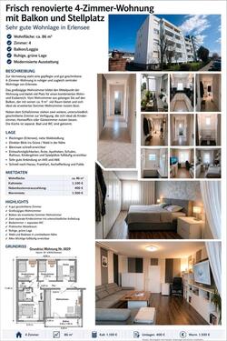 Foto - Frisch renovierte 4-Zimmer-Wohnung