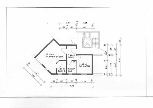 Foto - Baden-Baden Innenstadt 2 Zimmerwohnung Bj. 2001