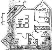 Helle 2,5 Zimmerwohnung mit Balkon und Stellplatz - Schrozberg
