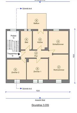 Foto - Renovierte 4 Zimmer Wohnung - 290.000,00&nbsp;EUR Kaufpreis, ca.&nbsp; 100,00&nbsp;m&sup2;
