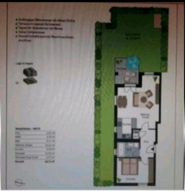 Foto - 2 Zimmer EG Eigentumswohnung 60qm mit ca.95qm Garten