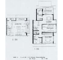 Maisonette 3,5 Zi. mit EBK, Dachterrasse und Loggia, Einzelgarage - Aalen Dewangen