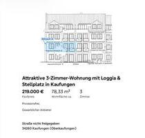 Attraktive 3-Zimmer-Wohnung mit Loggia & Stellplatz in Kaufungen - Niestetal