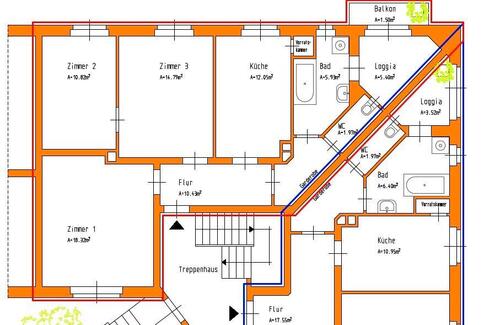 Foto - Helle 3-Raum-Wohnung mit Loggia & Balkon + 2 Monate mietfrei
