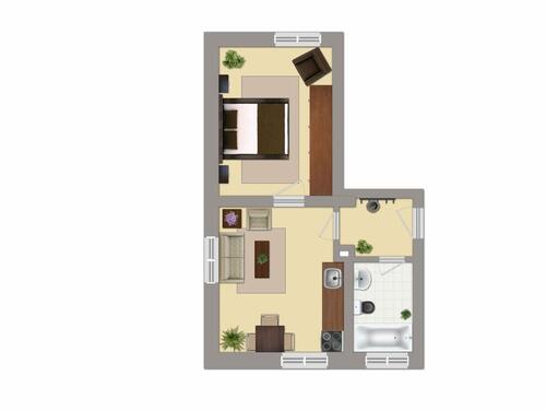 Foto - 1 Zimmer Etagenwohnung in Altenburg