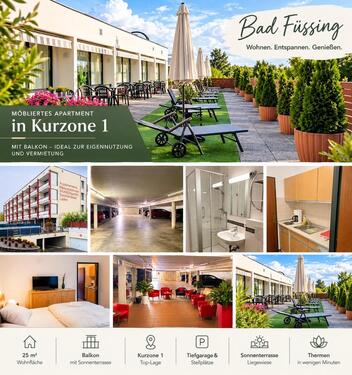 Foto - Bad Füssing Charmantes Appartement mit Balkon Lage Kurzone 1