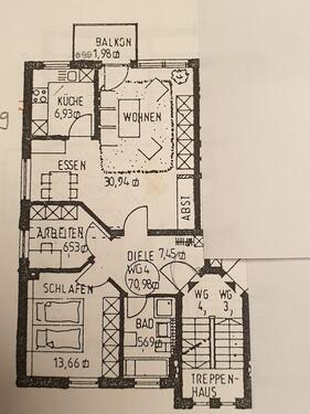 Foto - 2.5 Zimmer Etagenwohnung zur Miete in Nittenau