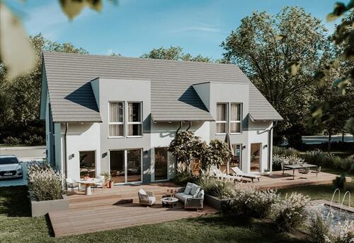 Foto - Neubau Doppelhaushälfte incl Grundstück. KFW 40