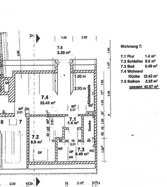 Foto - 2 Zimmer Dachgeschoßwohnung zur Miete in Rostock
