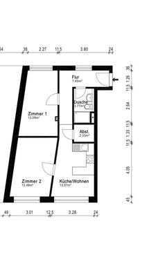 Foto - 2 Zimmer Erdgeschoßwohnung zur Miete in Kiel