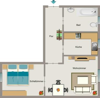 Foto - 3 Zimmer Etagenwohnung zur Miete in Duisburg