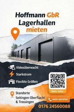 Foto - Lagerhalle mit Bürocontainer - 702,00&nbsp;EUR Kaltmiete,