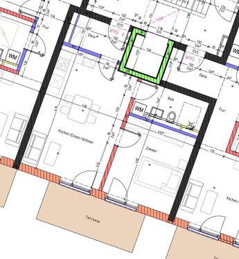 Foto - Neubau Erstbezug 2 Zimmerwohnung 54,25qm mit Terasse und TG