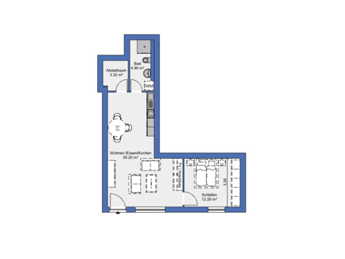 Foto - 2 Zimmer Erdgeschoßwohnung zur Miete in Sankt Ingbert