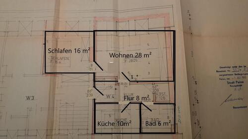 Foto - 2 Zimmer Wohnung 68m² - 550,00 EUR Kaltmiete,