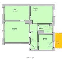 3-Raum-Wohnung mit Einbauküche & Balkon - Zwickau Zwickau-Nord